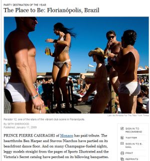 Florianopolis no New York Times