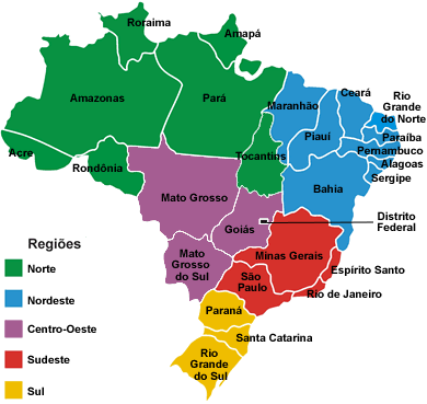 mapa do Brasil