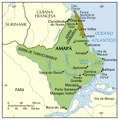 mapa do Amap