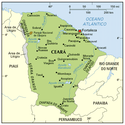 mapa do Cear