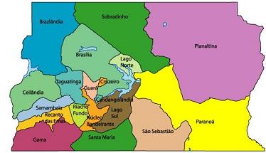 mapa do Distrito Federal