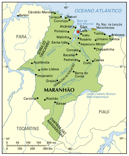 mapa do Maranhao