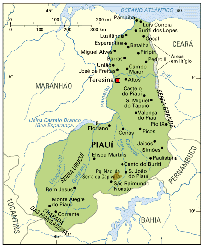 mapa do Piauí
