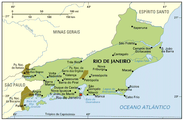 mapa Rio de Janeiro