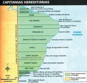 mapa capitania hereditaria pernambuco